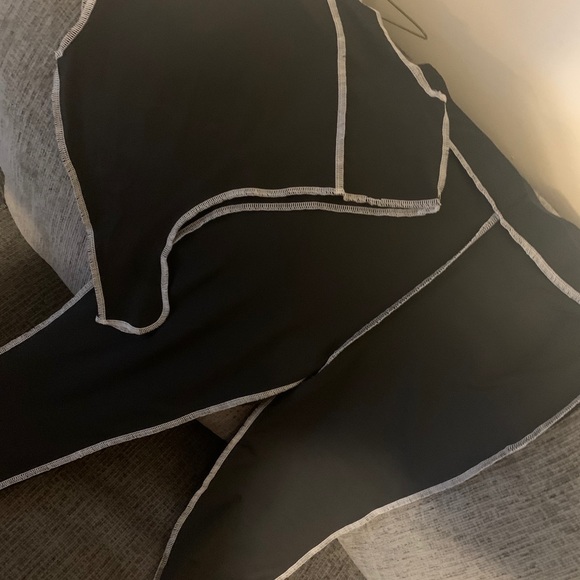 Two piece black leopard print set - Picture 2 of 10